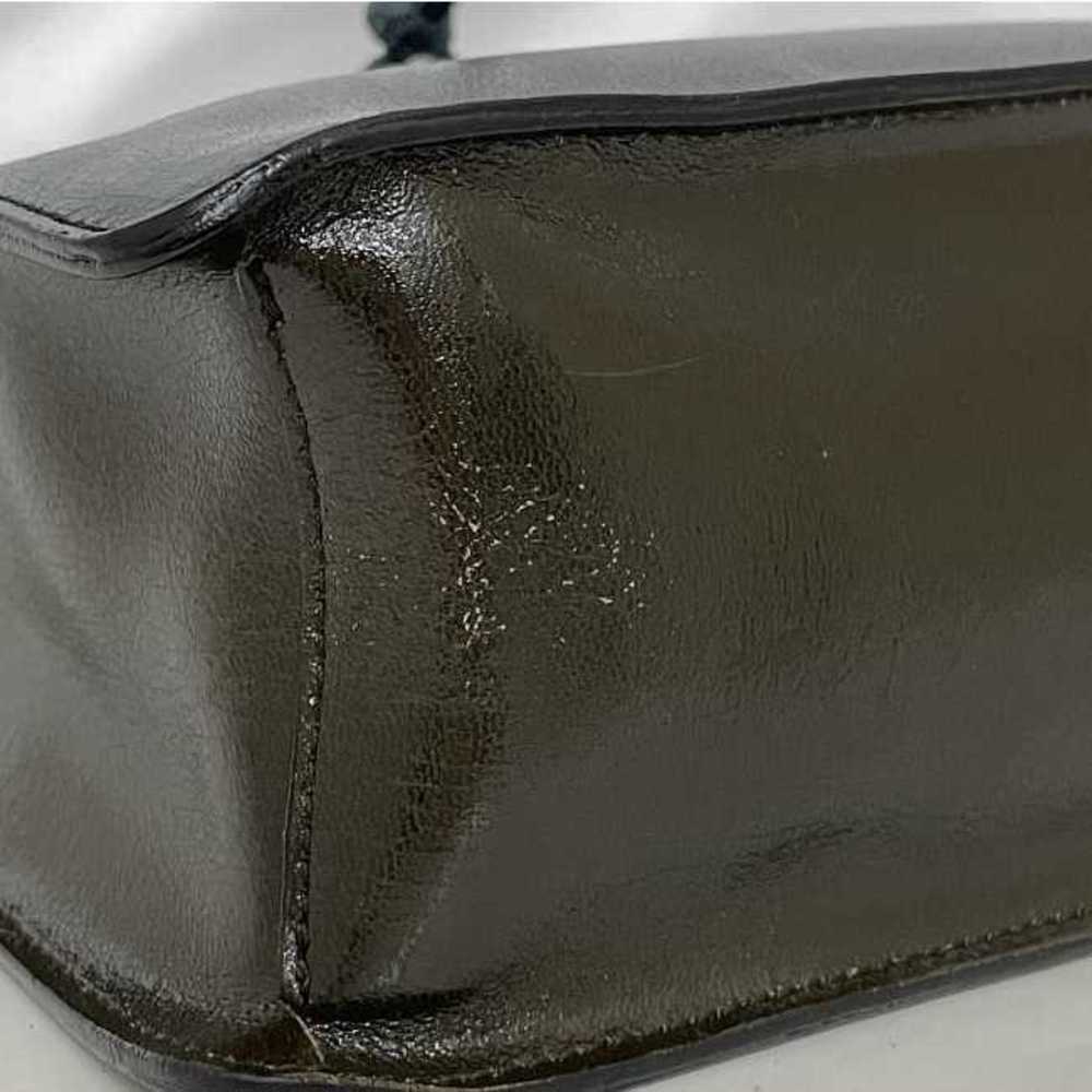 Miu Miu Madras Leather Shoulder Black Green Khaki Bag Shoulder Bag - Picture 8 of 9